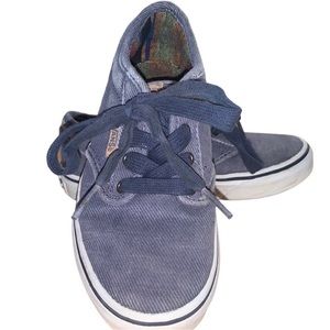 VANS Off The Wall Canvas Navy Blue Shoes Size 1